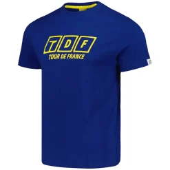 T-Shirt Tour de France Slogan - Blu